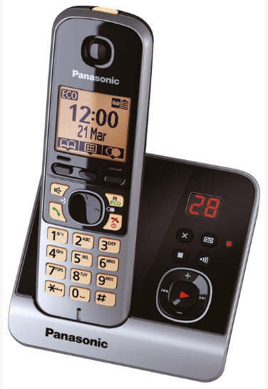 Telefon-KX-TG6721GB-schnurlos-titan-schwarz